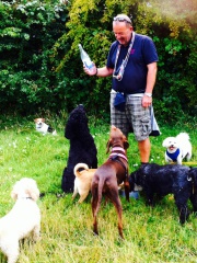 Pete my other team member with a passion for dogs 